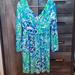 Lilly Pulitzer Dresses | Lilly Pulitzer Wrap Dress. Size M | Color: Blue/Green | Size: M