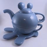 Disney Kitchen | Blue Mickey Teapot And Cup Set For One | Color: Blue | Size: Os
