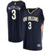 Youth Fanatics Branded C.J. McCollum Navy New Orleans Pelicans Fast Break Replica Player Jersey - Icon Edition