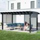 Aluminium Pergola Yamba, anthrazit, 10x16