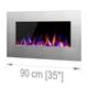 Noble Flame VEGAS 900 Edelstahl Elektro Wandkamin [B-Ware]