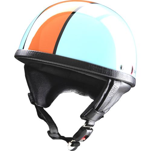Redbike RB-514 Oldtimer Jethelm, blau-orange, Größe S