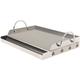 BBQ-Toro Edelstahl Grillplatte 64 x 40,5 cm BBQ Plancha passend für Weber Grill