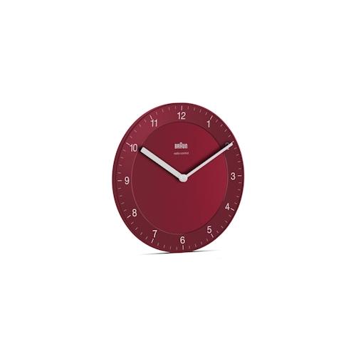 Braun BC06R-DCF Quarzwanduhr Kreis Rot