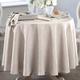 Nappe ovale beige 180x285 en polyester