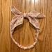 Anthropologie Accessories | Anthropologie Bow Headband | Color: Pink/White | Size: Os