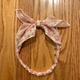 Anthropologie Accessories | Anthropologie Bow Headband | Color: Pink/White | Size: Os