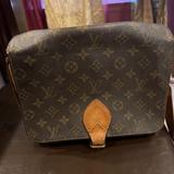 Louis Vuitton Bags | Louis Vuitton Cartouchiere Gm Brown Monogram Canvas Cross Body Bag | Color: Brown | Size: Med