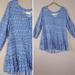 Anthropologie Tops | Anthropologie Top | Anthro Top Maeve Blue Peasant Blouse Size Large | Color: Blue | Size: L