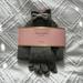 Kate Spade Accessories | Kate Spade New York 2-Piece Bow Beanie & Gloves Set | Color: Gray | Size: Os