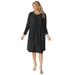 Plus Size Women's 2 piece Lace Jacket Dress by Woman Within in Black (Size 24 W)