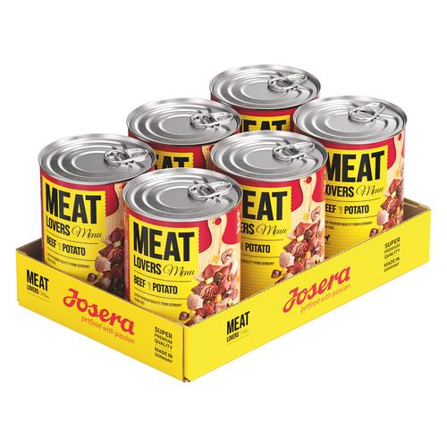 Sparpaket 12x400g Josera Meatlovers Menü Rind & Kartoffel Hundefutter nass