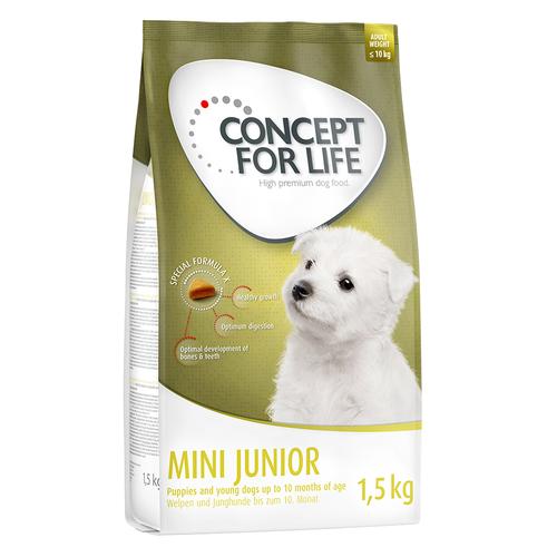 2x1,5kg Mini Junior Concept for Life Hundefutter trocken