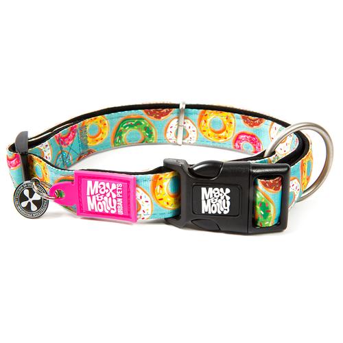 Max & Molly Smart ID Halsband Donuts Größe M: 34-55cm Halsumfang, B20mm Hund