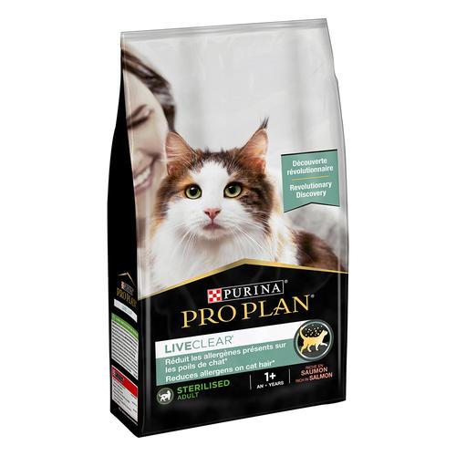 2x1,4kg PURINA PRO PLAN LiveClear Sterilised Adult Lachs Katzenfutter zur Reduzierung von...