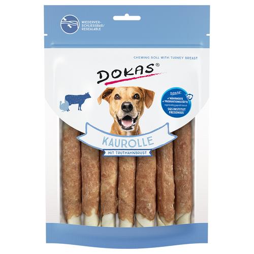 6x 190g Dokas Kaurolle Truthahnbrust Hundesnacks