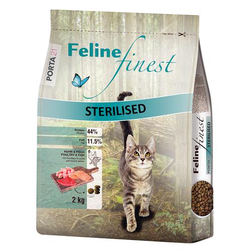 2kg Porta 21 Feline Finest Sterilised Huhn & Fisch Katzenfutter trocken