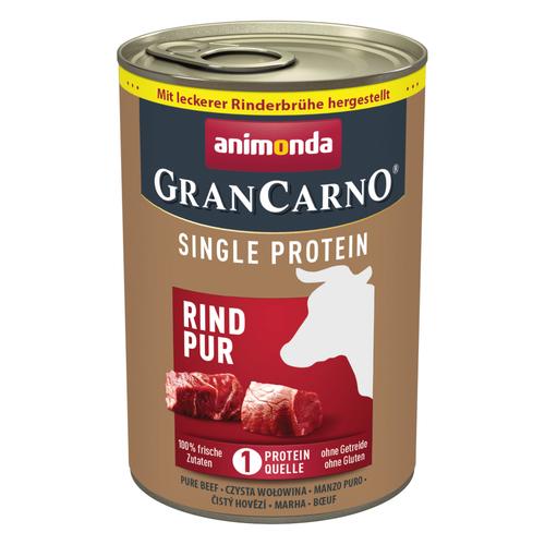 24 x 400 g animonda GranCarno Adult Single Protein Rind Pur Hundefutter nass