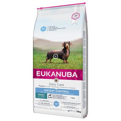 2 x 15 kg Eukanuba Daily Care Weight Control Small/Medium Adult Dog Hundefutter trocken