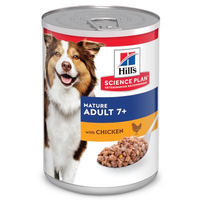 24x 370g Hill's Science Plan Mature Adult 7+ mit Huhn Hundefutter nass