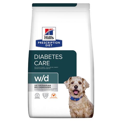 4kg Hill's Prescription Diet w/d Diabetes Care mit Huhn Hundefutter trocken