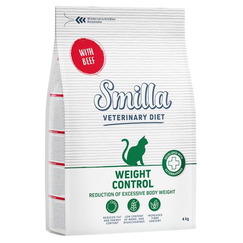 4 kg Smilla Veterinary Diet Weight Control Rind Katzenfutter trocken