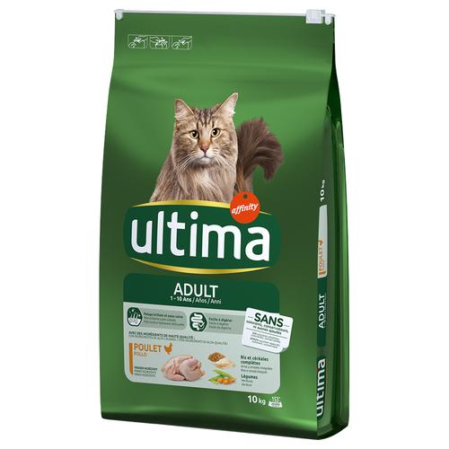 10kg Ultima Cat Adult Huhn Katzenfutter trocken