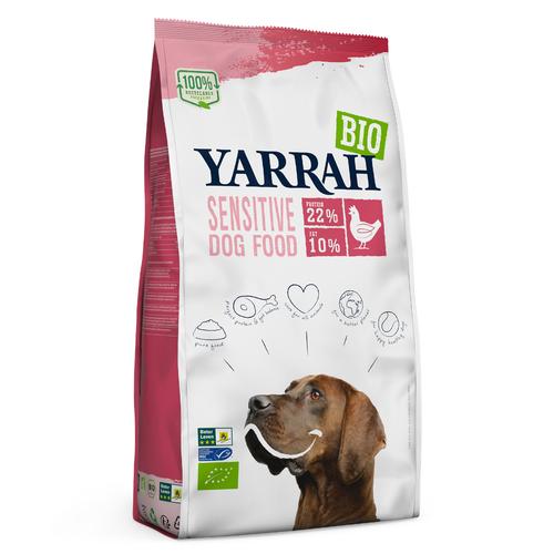 10kg Yarrah Bio Sensitive mit Bio Huhn & Bio Reis Hundefutter trocken