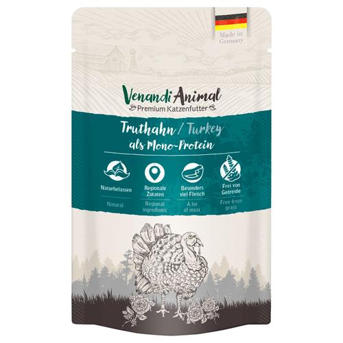 12x125g Venandi Animal Monoprotein Truthahn Katzenfutter nass