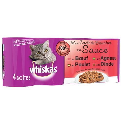 24x400g Whiskas La Carte des Metzgers in Sauce Katzenfutter nass