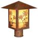 Arroyo Craftsman Timber Ridge 10 Inch Tall 1 Light Outdoor Post Lamp - TRP-9AS-WO-MB