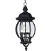 Maxim Lighting Crown Hill 25 Inch Tall 4 Light Outdoor Hanging Lantern - 1039BK