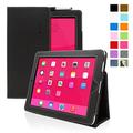 Snugg iPad 1 Case - Cover with Flip Stand (Black Leather) for Apple iPad 1