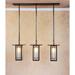 Arroyo Craftsman Franklin 37 Inch 3 Light Linear Suspension Light - FICH-9L-3-OF-BZ