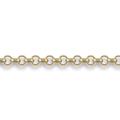 Jewelco London Unisex Solid 9ct Yellow Gold Micro Belcher 1.5mm Gauge Pendant Chain Necklace, 20 inch
