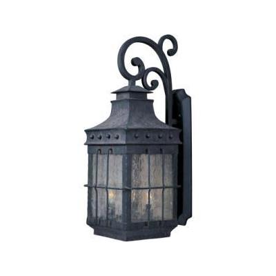 Maxim 30085CDCF Country Forge Forged Iron Mission 4 Light Outdoor Wall Sconce