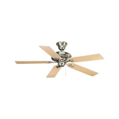 Progress Lighting P2521-09 Brushed Nickel 52" Signature Fan Classic Five Blade 52" Energy Star Indoo