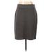 Nicole Miller New York Formal Skirt: Gray Chevron Bottoms - Women's Size Small