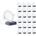 Infibrite 6" Ultra Slim 5000K LED Canless Recessed Lighting Kit in White | 1 H x 6 W in | Wayfair IB-002-5-12W-WH-24PK