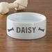 Personalization Mall Farmhouse Pet Personalized Dog Bowl - Small Porcelain/Stoneware (dishwasher safe)/Ceramic | 2 H x 6 W x 6 D in | Wayfair