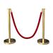 VIP Crowd Control Rope Stanchion (2 Posts/Flat Base + 6' Rope) in Red/Yellow | 36 H x 12 W x 12 D in | Wayfair 1603+1655