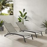 Crosley Weaver 2Pc Outdoor Sling Chaise Lounge Set - 77.5"x24.75"x36.5"