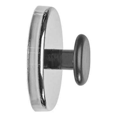 Kraft-Magnet mit Griffknopf Ø 51 mm silber, MAUL, 2.4 cm