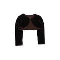 Isobella & Chloe Shrug: Brown Tops - Kids Girl's Size 5