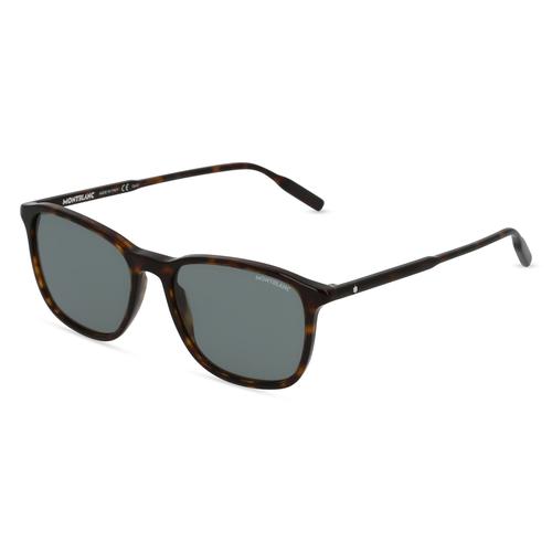 Montblanc MB0082S Herren-Sonnenbrille Vollrand Eckig Kunststoff-Gestell, braun