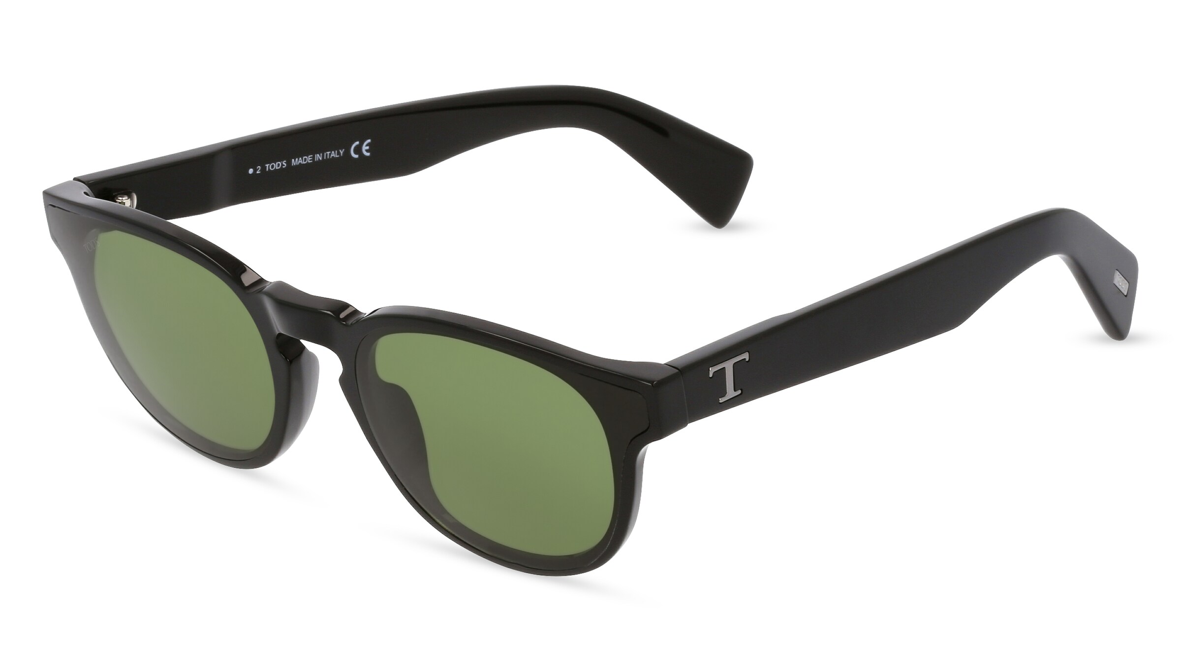 Tod's TO0324 Unisex-Sonnenbrille Vollrand Panto Kunststoff-Gestell, schwarz