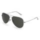 Fielmann BD 277 SUN CL Unisex-Sonnenbrille Vollrand Pilot Edelstahl-Gestell, Silber