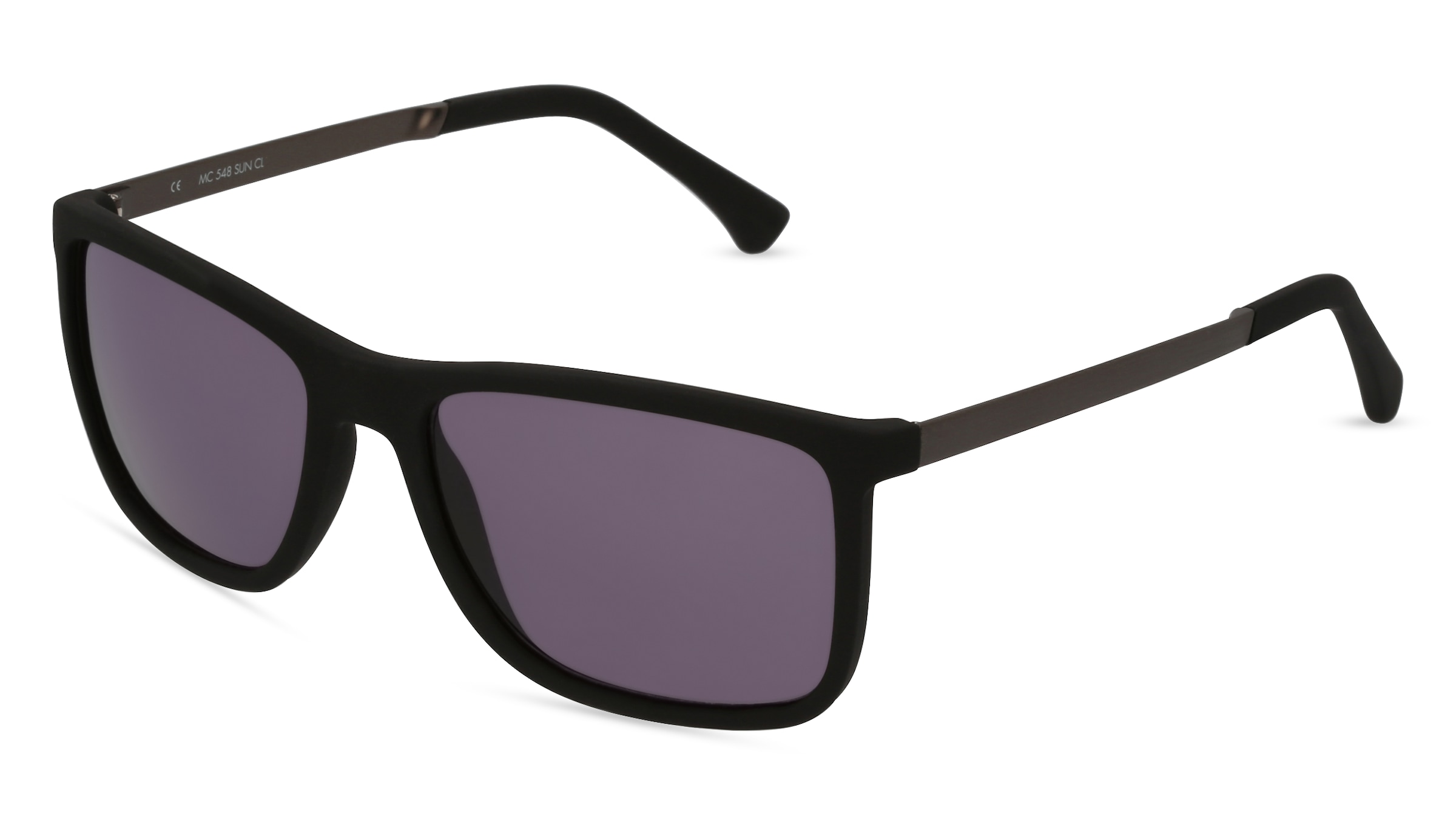 Fielmann MC 548 SUN CL Herren-Sonnenbrille Vollrand Quadratisch Propionat-Gestell, schwarz
