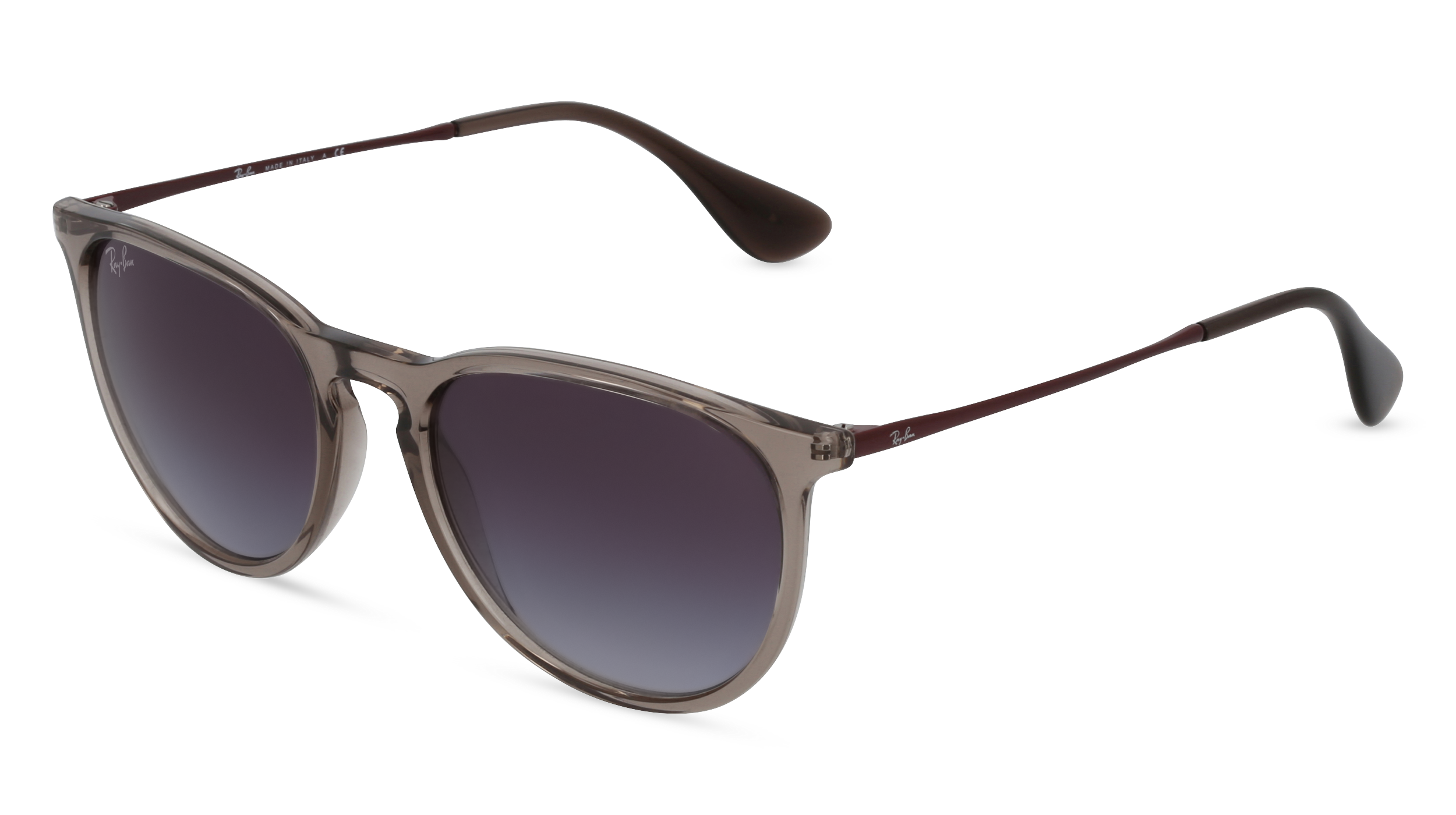 Ray-Ban RB 4171 ERIKA Damen-Sonnenbrille Vollrand Panto Kunststoff-Gestell, grau