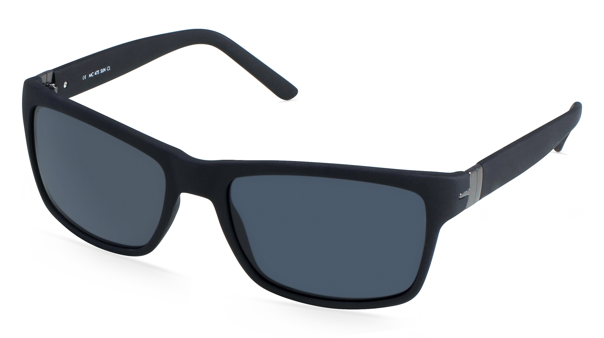 Fielmann MC 475 SUN CL Herren-Sonnenbrille Vollrand Quadratisch Propionat-Gestell, schwarz